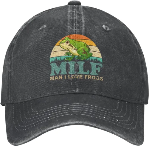 Miniatura 17 de Sombrero de ranas Hombre I Love Frogs Sombrero Hombres Gorra de béisbol Gorras ajustables