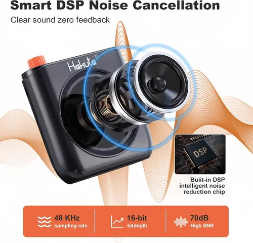 Miniatura 4 de HAKUTA Amplificador de voz inalámbrico, altavoz Bluetooth portátil para profesores con micrófono de solapa magnético y 2 micrófonos, amplificador