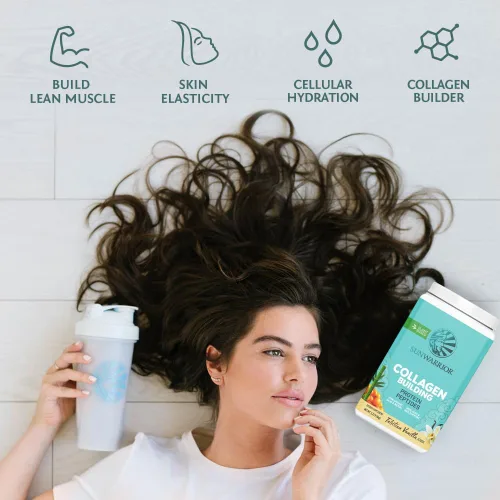 Miniatura 4 de Sunwarrior Polvo de construcción de péptidos de colágeno Colágeno vegano para mujeres en polvo de proteína a base de plantas Ácido hialurónico