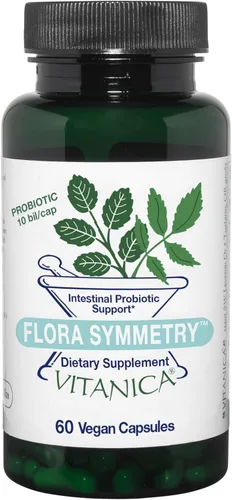 Miniatura 8 de Vitanica Flora Symmetry - Suplemento probiótico no perecedero, probióticos formulados por médicos para adultos, hombres y mujeres, con acidófilos