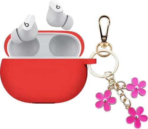 Miniatura 8 de Funda para nuevos Beats Studio Buds + funda 2023/2021, bonita funda de silicona de Beats Studio Buds de carga, auriculares inalámbricos protectores