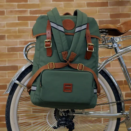Miniatura 6 de TOURBON - Alforjas de bicicleta 2 en 1 que se convierten en mochila 15L Bicicleta Asiento Trasero Bolsa de Tronco de Almacenamiento de Equipaje