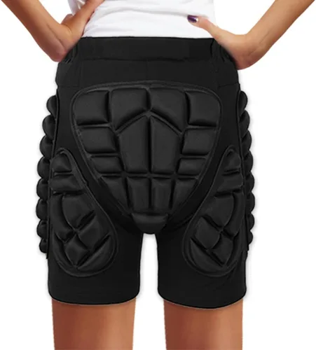 Miniatura 2 de Pantalones cortos acolchados protectores, protección 3D, protector de cadera y glúteos, pantalones cortos acolchados para hombres, mujeres, jóvenes