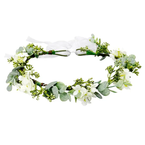 Miniatura 10 de WOVOWOVO Diademas florales de corona de rosas oscuras para mujer, diadema de rosas falsas rojas para festivales, Halloween, cosplay, disfraces