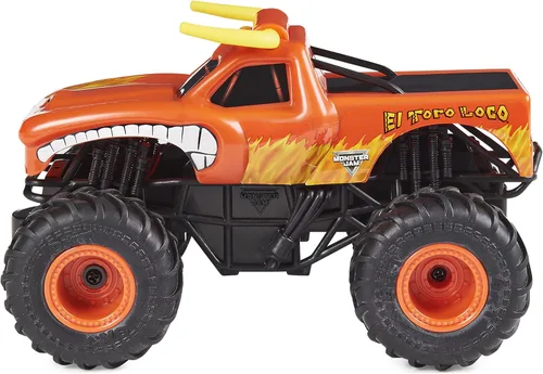 Miniatura 4 de Monster Jam Camión monstruo oficial de El Toro Loco a control remoto, escala 1:24, 2.4 GHz, para edades de 4 años en adelante