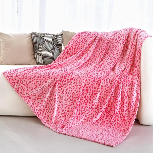 Miniatura 17 de Manta con Estampado de Leopardo Morado Manta Morada Ligera Cálida Mantas Suaves Decorativas para Cama Sofá Dormitorio Leopardo púrpura
