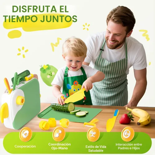 Miniatura 6 de Juego de Cocina para Niños Pequeños con Caja de Almacenamiento - Juego de Cocina para Niños, Material PP Seguro, Herramientas de Cocina Montessori