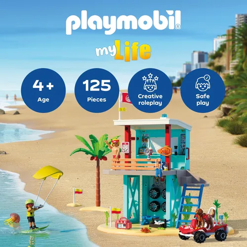Miniatura 2 de Playmobil Torre de salvavidas con buggy de playa
