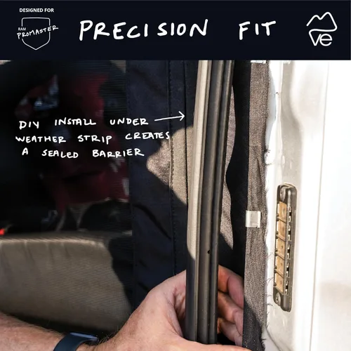 Miniatura 4 de VanEssential Cierre Magnético con Malla para Puerta Corredera Diseñado para Ram Promaster Van