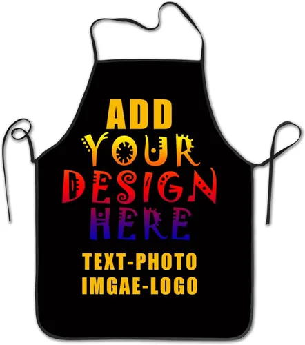 Delantal personalizado personalizado para mujeres y hombres, delantales de cocina para cocinero, nombre personalizado, texto, logotipo, imagen