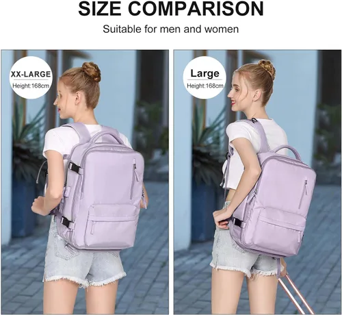 Miniatura 5 de WONHOX Mochila de Viaje Grande Equipaje de Mano Aprobada para Vuelo Mochila de Trabajo y Negocios para Portátil para Mujeres y Hombres Mochila