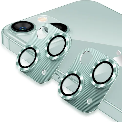 Miniatura 8 de Korecase - Protector de lente de cámara para iPhone 14 / iPhone 14 Plus, cubierta de metal para cámara, película de metal de aluminio de dureza 9H