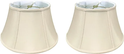 Miniatura 16 de Royal Designs, Inc. BSO-711-17WH - Pantalla de lámpara de campana de tambor poco profunda, 11 x 17 x 10, color blanco