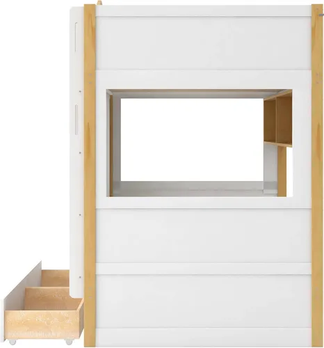 Miniatura 9 de Bellemave Bunk beds Twin Over Twin with Twin Size Drawers, Low bunk Bed for Kids Adults and Teenagers，White