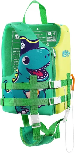 Miniatura 14 de MoKo Swimming Vest for Kids 20-30-50-77 lbs, Children Swim Vests Water Activity Equipment Cute Pattern Watersports Swimming Device for Toddlers Boys
