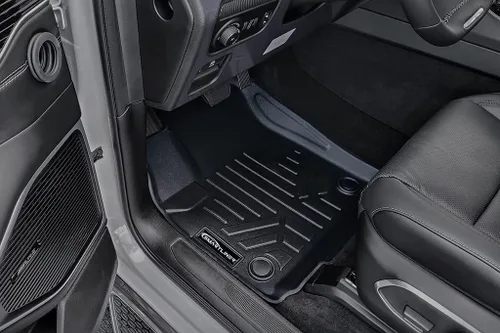 Miniatura 2 de SMARTLINER Juego de alfombrillas de 3 filas de ajuste personalizado para todo tipo de clima, compatible con Jeep Grand Wagoneer 2022-2025