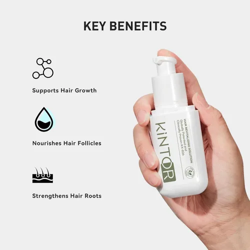 Miniatura 5 de KINTOR KX-826 - Aerosol para el crecimiento del cabello al 0.5%, bloqueador de DHT, reparación del cabello, más grueso, fortalecedor, cabello más