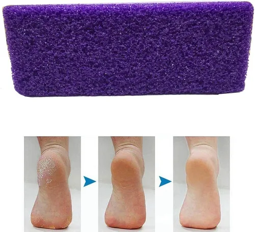 Miniatura 5 de Herramienta de pedicura exfoliante de pies, 4 unidades, removedor de callos para pies (morado)