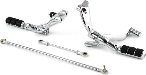 Miniatura 4 de TCT-MOTORPARTS Controles delanteros con clavijas, palancas y varillas para Harley Sportster XL1200 2004-2013 XL1200C 2004-2008 Cromo