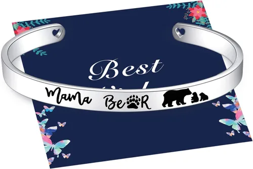 Pulseras inspiradoras para abuela, mamá, hija, sobrina, tía, grabado, mensaje oculto, pulsera de acero inoxidable, corona de cumpleaños, joyería con