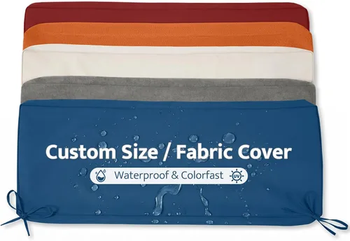 mudilun Fundas de cojín personalizadas para exteriores, funda de cojín impermeable para muebles de exterior, tamaño personalizado/telas/forma,