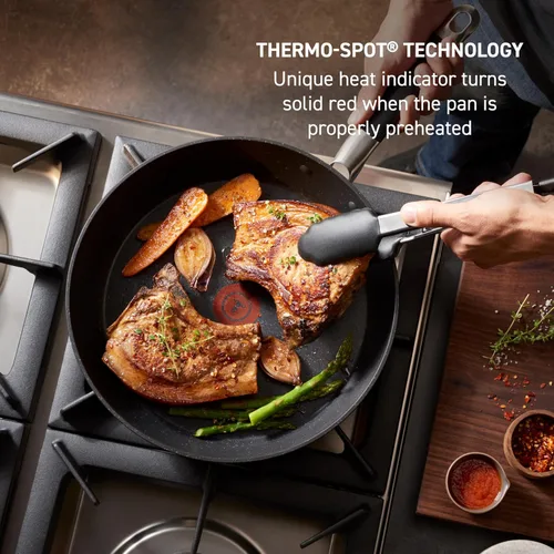 Miniatura 5 de T-fal Stone Force Platinum - Juego de utensilios de cocina antiadherentes de 12 piezas, apto para horno y parrilla hasta 400°F, juego de cocina