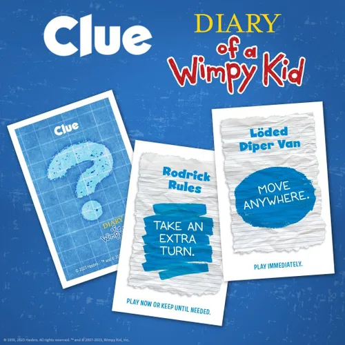 Miniatura 7 de USAOPOLY CLUE: Diary of a Wimpy Kid Resuelve el misterio en este juego de pistas coleccionable con licencia oficial con personajes y ubicaciones