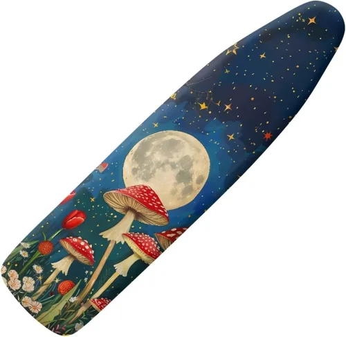 Miniatura 10 de Funda para tabla de planchar con estampado de rosas vintage con gancho y bucle, sujetadores ajustables, fundas protectoras para tabla de planchar