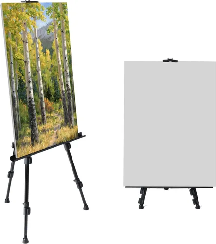 Miniatura 8 de Caballete portátil para pintar, caballete de pintura de altura ajustable con bolsa, caballete de arte de mesa para pintar soporte de lienzo, soporte