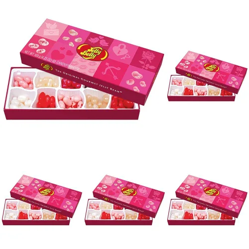 Miniatura 6 de Jelly Belly Caja de regalo para el día de San Valentín, surtido de 10 sabores, caramelos de gelatina multicolor, 4.25 onzas