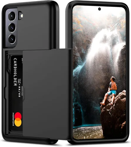 Miniatura 10 de Nvollnoe Funda para Samsung S20 FE con tarjetero de doble capa de protección resistente para Galaxy S20 FE, ranura para tarjeta oculta Funda delgada