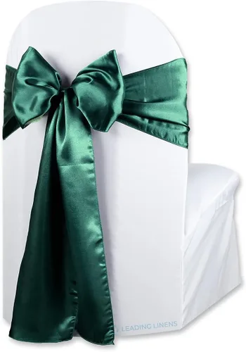 Miniatura 27 de Funda de satén para silla con lazo – Elegantes fajas para bodas, banquetes, recepciones, eventos especiales, restaurantes y fiestas – 28 opciones