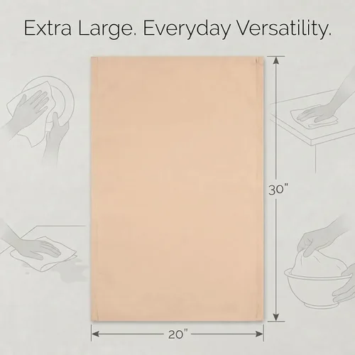 Miniatura 489 de Urban Villa Toallas de cocina 100% algodón para cocina (juego de 6) 20"x30" toallas de cocina altamente absorbentes, juego de ropa de cocina