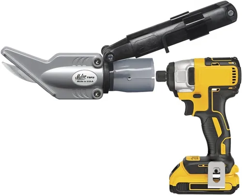 Miniatura 2 de Malco TSF1 TurboShear - Cizalla de revestimiento de fibrocemento - Accesorio de taladro/impacto para fibrocemento de 5/16", cabezal giratorio