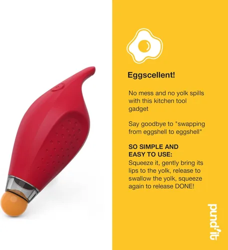 Miniatura 7 de Pund'it Gadget para hornear de la aspiradora de huevo, separador de yema de huevo de silicona