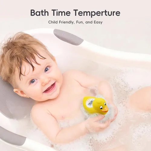 Miniatura 4 de b&h Termómetro digital de baño para bebé, termómetro flotante de temperatura de agua seguro para bebés y juguete para el baño del bebé, pantalla