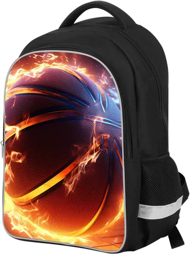 Miniatura 6 de Mochila para niños con patrón múltiple en la escuela primaria, A3-librero-baloncesto, Grande, Mochilas Daypack