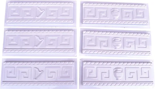 Miniatura 8 de Juego de moldes de chapa de ladrillo 6 piezas de paneles de pared de hormigón ABS DIY molde de piedra W10