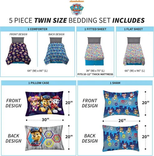 Miniatura 516 de Franco - Juego de edredón y sábanas supersuaves con funda, para niños, 7 piezas, tamaño matrimonial, Five Nights At Freddy's Cinco noches en Freddy's