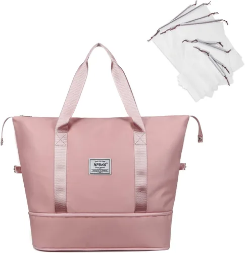 NPBAG Bolsa de viaje para mujer bolsa de mano grande expandible para fin de semana bolsa de entrenamiento de gimnasio bolsa de noche bolsa de