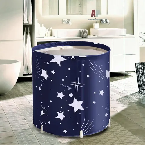 Miniatura 2 de BDL Bañera Portátil, Bañera de Remojo Japonesa Plegable para Adultos, Bañeras Independientes de Agua Fría y Caliente BDL con Espuma Térmica, Bañera