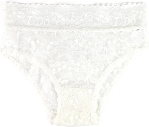 Miniatura 8 de hanky panky Bridal I DO Shimmer Lace High Rise Cheeky Brief (152441)