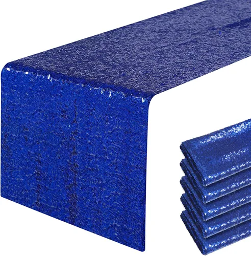 Miniatura 44 de Pufogu - Camino de mesa de lentejuelas brillantes de 12 x 72 pulgadas para fiestas de cumpleaños, decoración de bodas, despedidas de soltera
