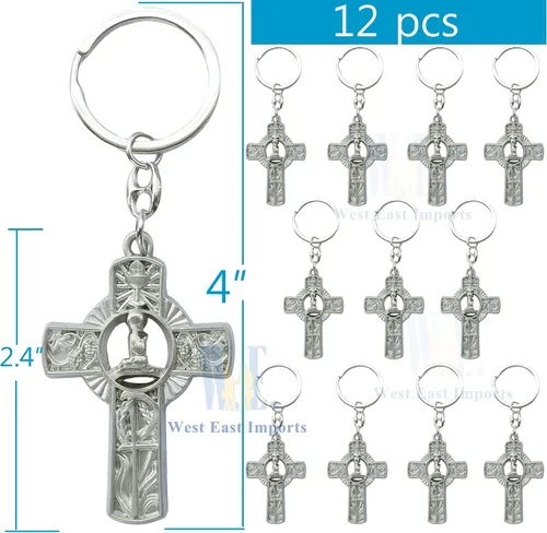 Miniatura 2 de Llavero de primera comunión para niño (12 piezas) Recuerdos de Primera Comunión Niño/Llavero Regalo para invitados, Azul