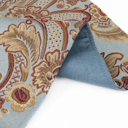 Miniatura 3 de kilofly 6 manteles individuales elegantes de jacquard de brocado floral (11.8 x 15.7 pulgadas)