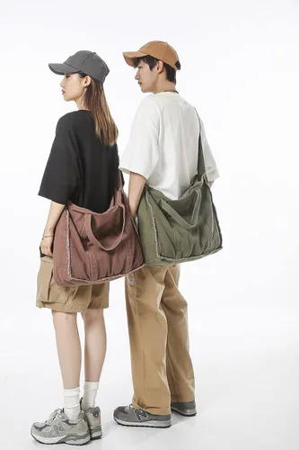 Miniatura 8 de Micmores Bolso de mano para mujer, bolso retro estilo hobo cruzado, bolso grande de lona para la escuela, trabajo, viajes, compras