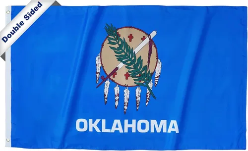 Miniatura 41 de SYII Bandera del estado de Alabama de 3 x 5 pies, banderas de 3 capas de doble cara del estado de Delaware con 2 ojales de latón y cabecera de lona