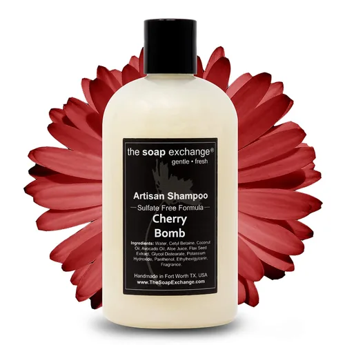 Miniatura 10 de The Soap Exchange Champú para el cabello, aroma a cuero de Texas, hecho a mano, 12 fl oz / 12.0 fl oz, cuidado natural del cabello artesanal, suave