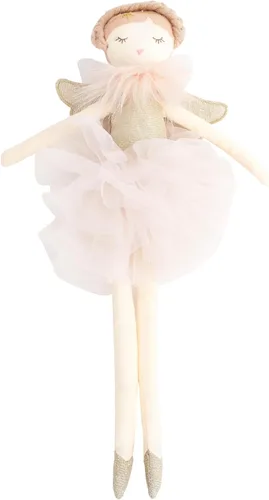 MON AMI Muñeca de ángel de peluche de 15 pulgadas, muñeca de felpa suave y elegante para niñas pequeñas, uso como juguete o decoración de habitación