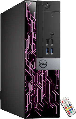 Miniatura 5 de Dell OptiPlex - Computadora con luces RGB personalizadas para escritorio, Intel Core i5 6500, 3.2 GHz, 8 GB de RAM, 256 GB SSD, Windows 11 Pro